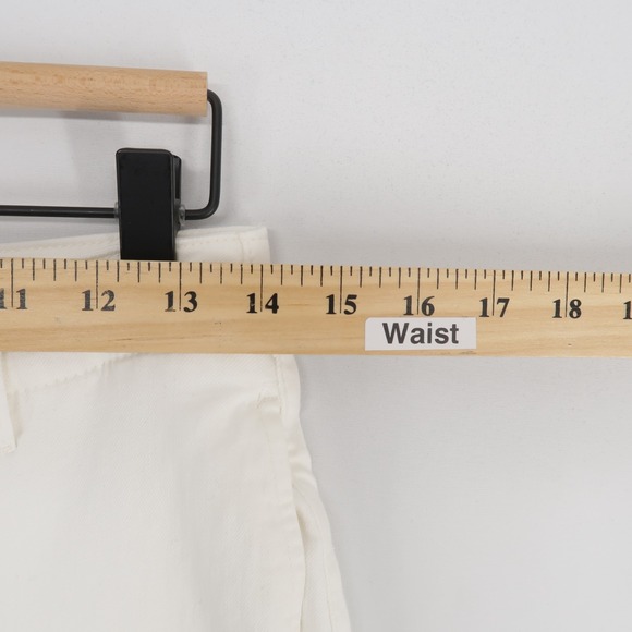 Kut From The Kloth Meg Pants Womens 2 White Wide Leg High Rise Stretch Twill - Picture 6 of 11